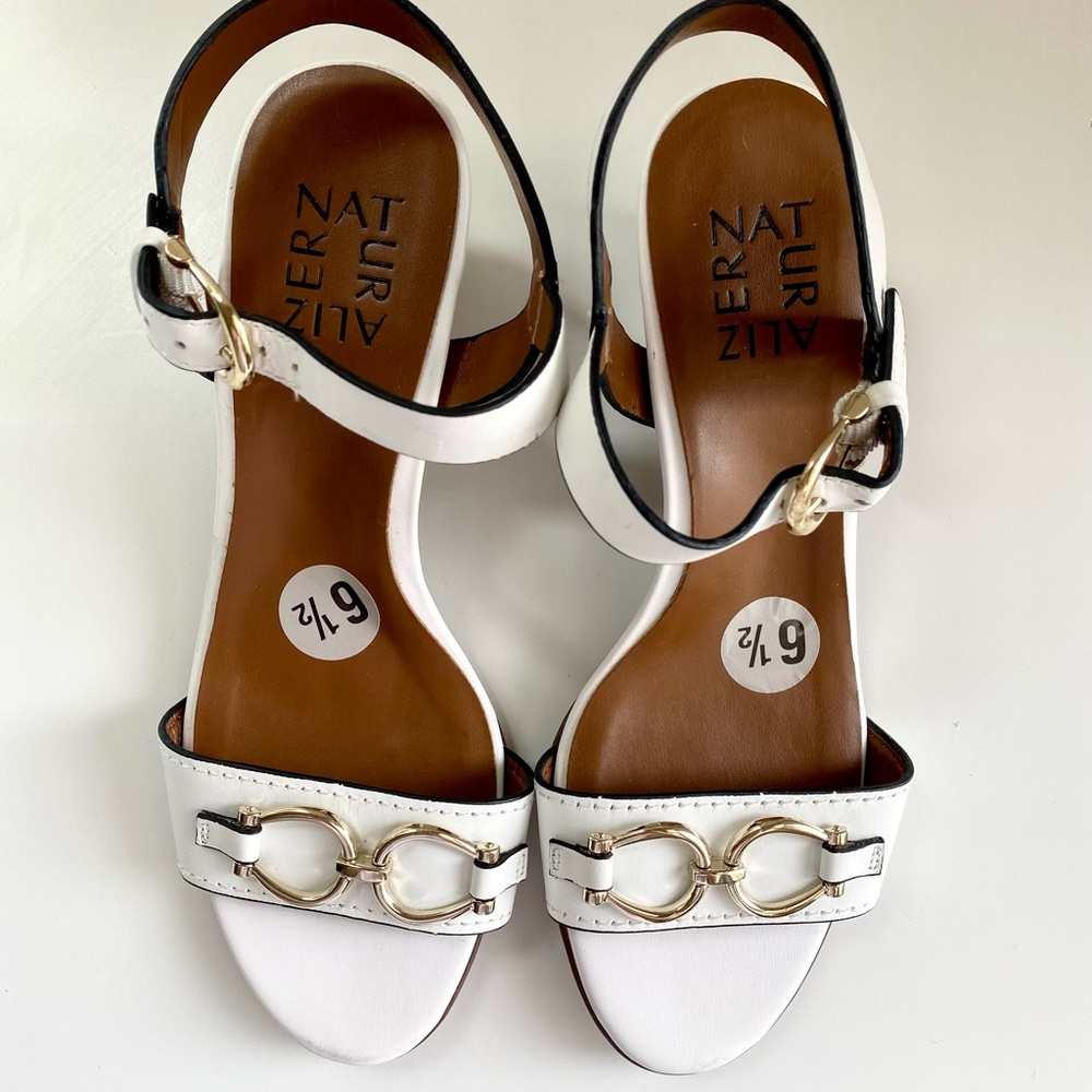 White Naturalizer heels